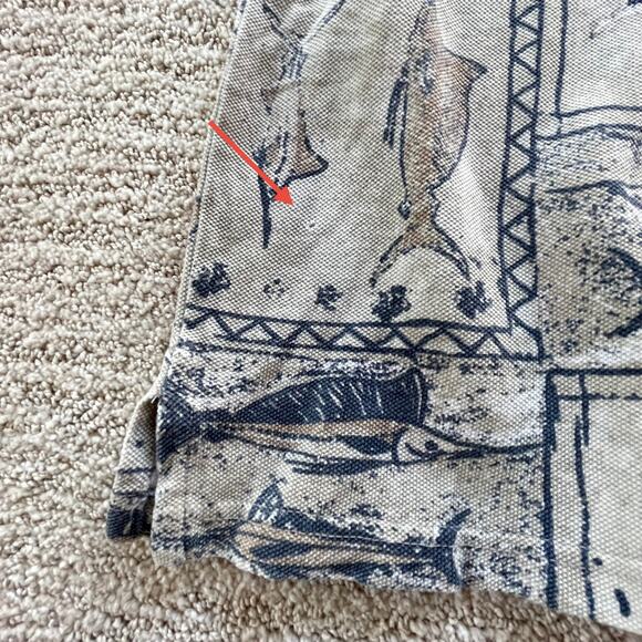 🔥KAHALA Hawaiian USA Made Marlin Fishing Outdoor 1/4 Button Faded Cotton Shirt - Picture 13 of 13